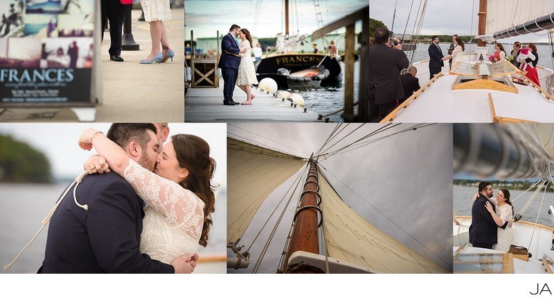 Casco Bay Elopement on the Frances