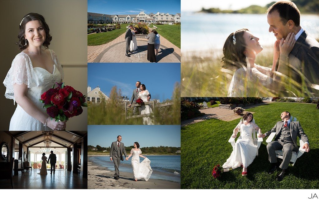 Inn by the Sea elopement ceremony and photo session