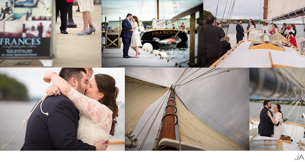Casco Bay Elopement on the Frances
