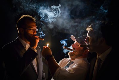 Groomsmen and Cigars