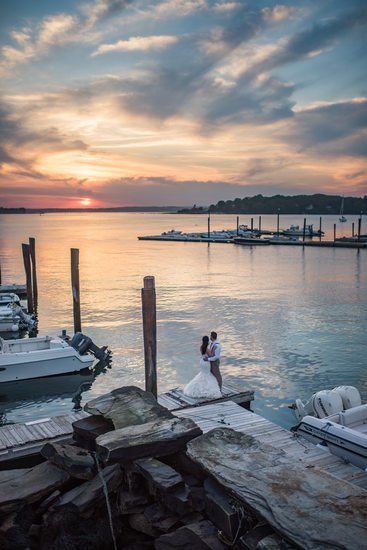 Wedding in Peaks Island and the View of Portland
